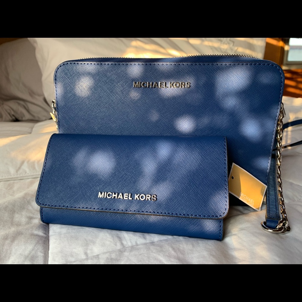 Michael Kors Sapphire Leather Wallet